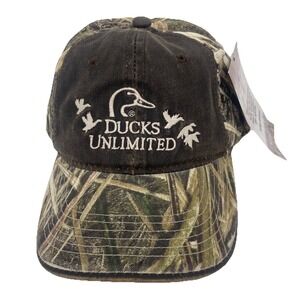 Ducks Unlimited Mossy Oak Tree Camo Strapback Cap Hat New With Tags DU LEADER